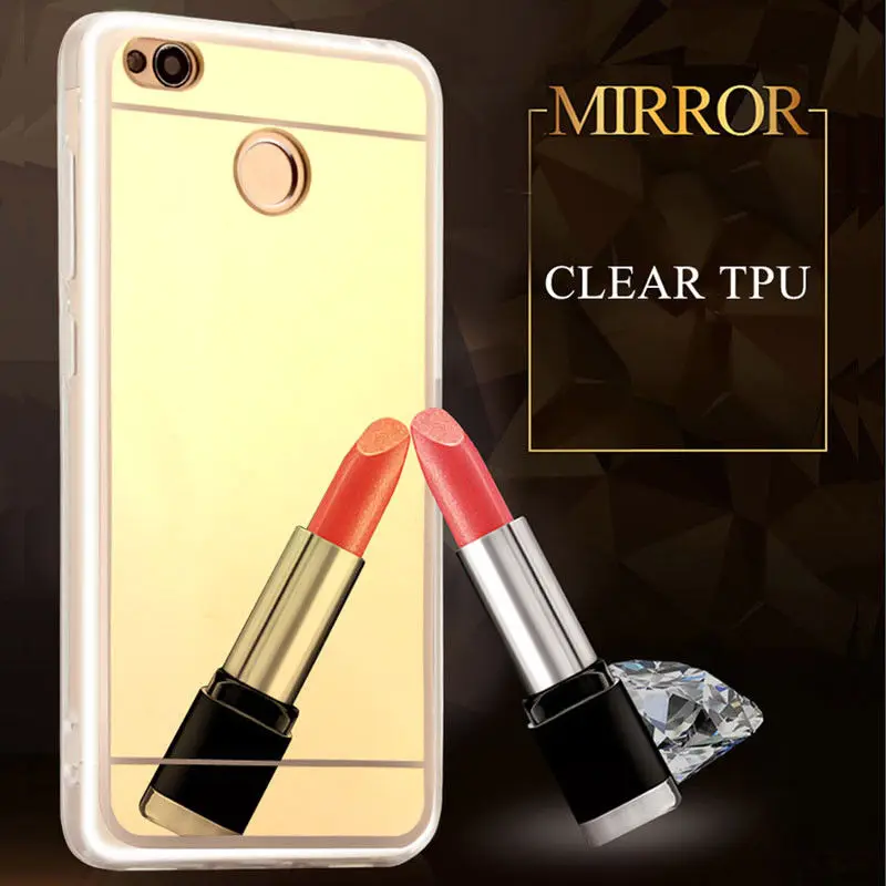 

Dreamysow Soft Back Cover Phone Case For Xiaomi Redmi Note 5 Pro Luxury Silm Mirror Case For Redmi 6 6A Pro 3S 4A 4X Back Cover