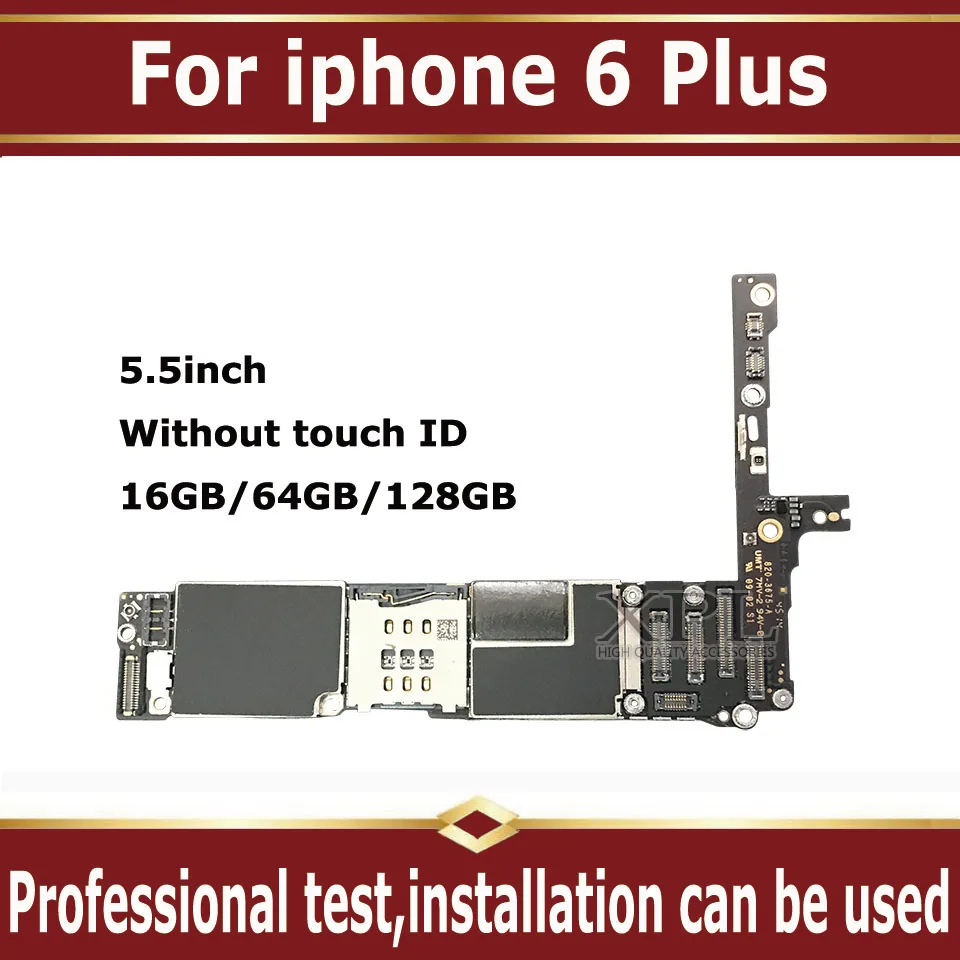 

16GB 64GB 128GB Original unlocked for iphone 6 plus Motherboard Without Touch ID,for iphone 6Plus Mainboard