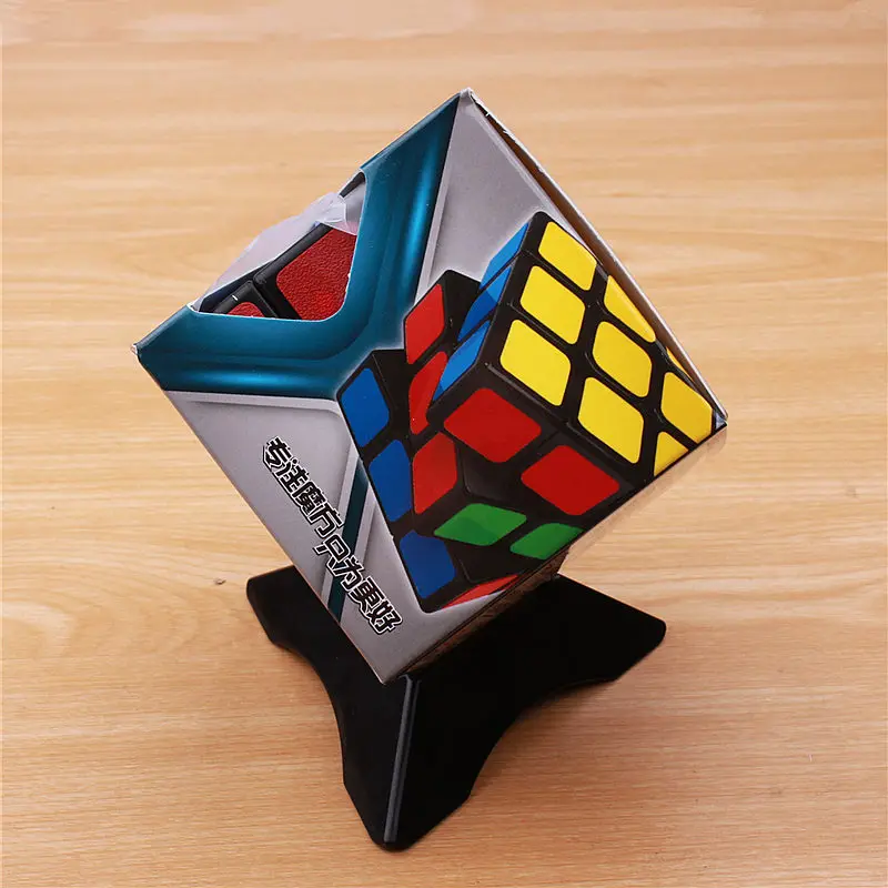 57 мм Классический магический куб 3 на 3 ПВХ стикер блок Пазлы скоростной куб 3х3х3 красочные Развивающие игрушки для детей