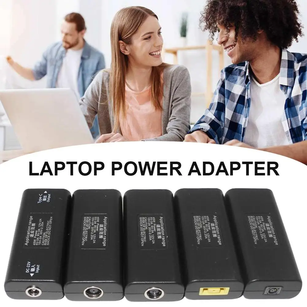 

Type-C Mini 45W Power Adapter Charger Converter Laptop Power DC Adapter 9V For Lenovo Hp Asus 7.4*5.0MM 7.9*5.5MM Female To USB