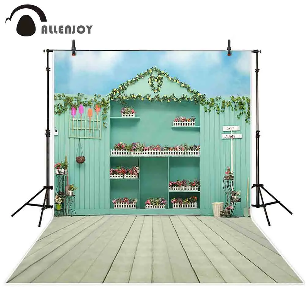 Allenjoy фон для фотосъемки свадьбы Весенний сад Цветы деревянный дом фотостудия