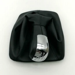 SKTOO 5 скоростная ручная рукоятка для рычага переключения передач гетры чехол для Skoda Octavia 2007- автомобильные аксессуары - Название цвета: black