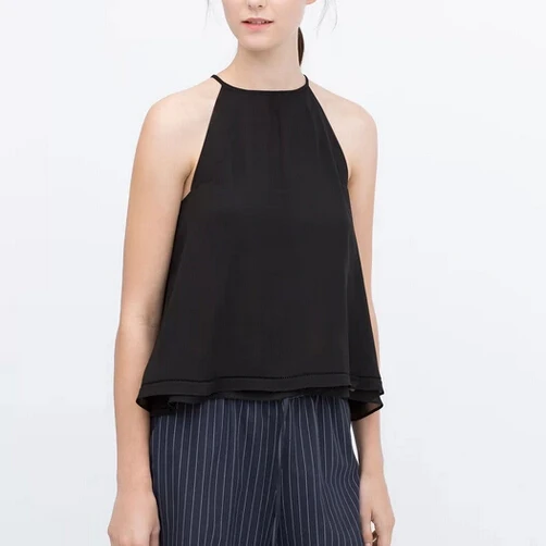 camisas cuello halter