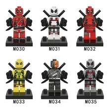 480 шт/партия Дедпул от Marvel X-Man Супер Герои строительные блоки наборы кирпичные игрушки Фигурки для детей