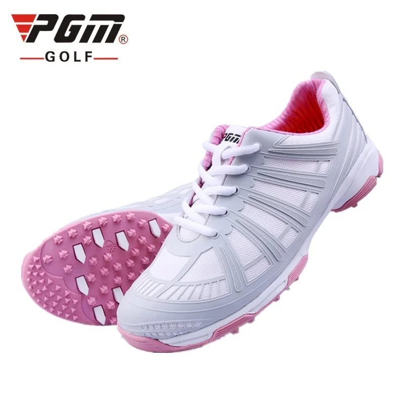 

2019 Pgm Womens Golf Shoes 3D Print Waterproof Anti-Skid Sneakers Woman Breathable Nail Spikes Training Shoes AA51030