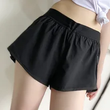 MECHCITIZ быстросохнущие шорты с карманом на спине Ru'n'ning, женские сетчатый лоскутный для фитнеса, спортивные шорты со средней талией, спортивные шорты для тренировок