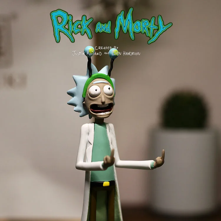 

Rick and MortyRick and Morty extended middle finger scientist personality joke handmade ornament model