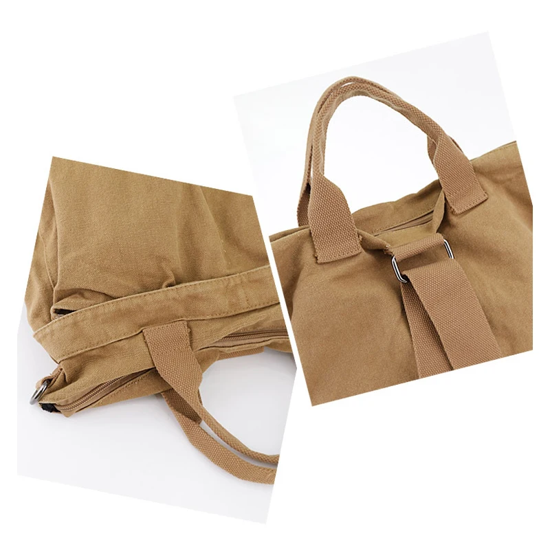 Bolsa de Livro de Lona Bolsa de Ombro para as Mulheres Bolsas de Compras Multifuncional Grande Capacidade Mochila Designer Sac Principal Femme 18 Saco de livro de lona multifuncional grande