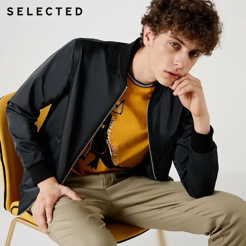 

SELECTED Men's Spring & Autumn Thin Baseball Jacket S|418321520
