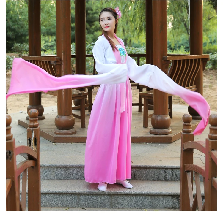

Chinese style classical Hanfu sleeve dance performance costume female costume dance costume sleeve dance