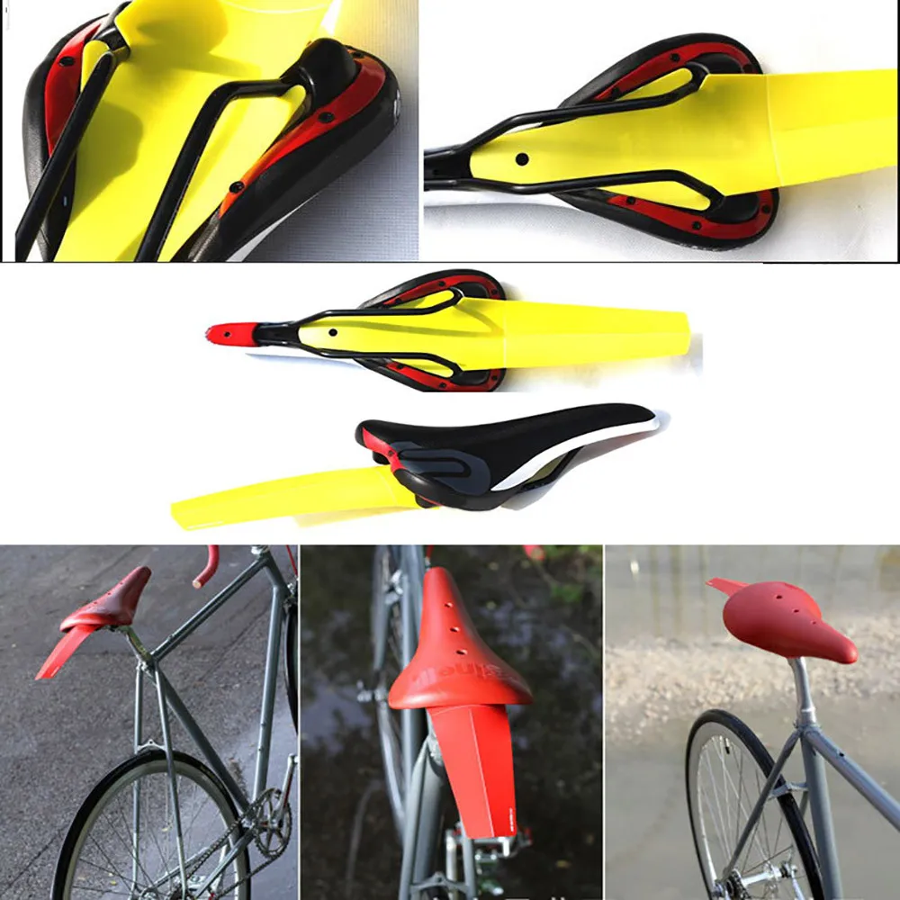 

7 Colors Bike Bicycle Simple Installation Mudguards Mountain Cycling Fender Bike Accessories PVC Plastic Material #4S04