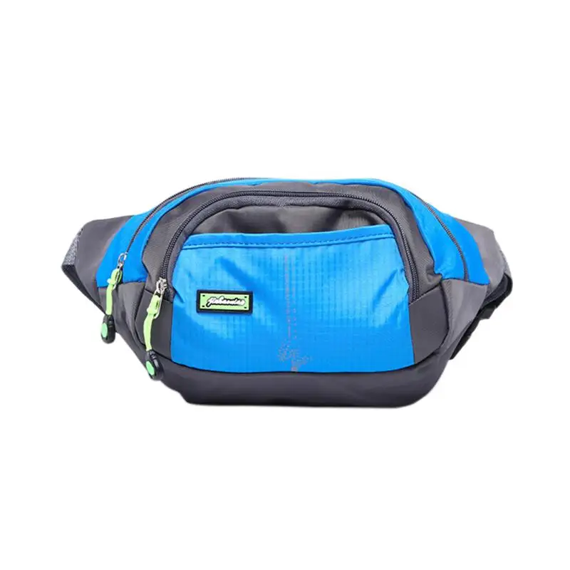 Открытый унисекс Спорт Альпинизм молния поясная сумка сумки для бега MTB Велоспорт мини поясная сумка для мужчин/женщин 4 цвета - Цвет: Blue
