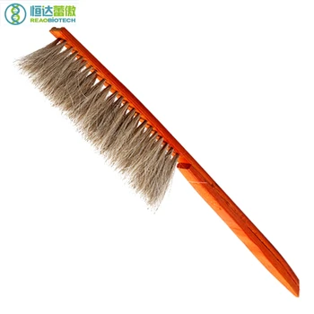 

Brush Tools Beekeeping Brush NO.2 Bee Sweep Nature Wood Color Solid Wood with Horse Tail Hair beekeeper
