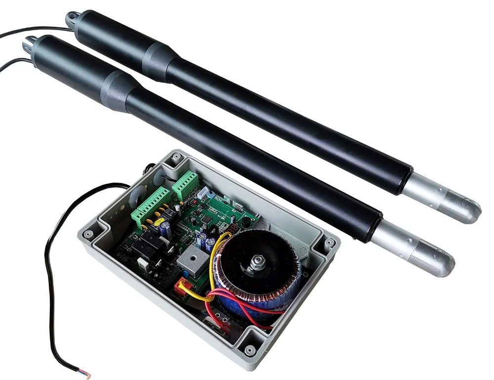 US $248.25 24v Swing Gate Actuators Double Leaf Total 300KG Remote Controller Electric Swing Gate Motor