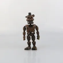 1 pçs cinco noites no modelo de freddy 17cm pvc figura de ação fnaf bonnie foxy freddy fazbear urso boneca brinquedo para crianças presente de natal