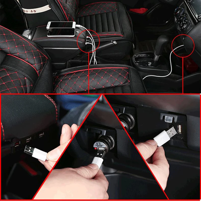 Автомобильный подлокотник с Usb для Suzuki Alto от 2008 до 2016 центральная консоль коробка