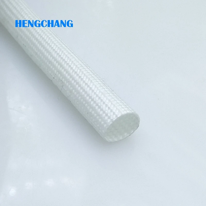 8 мм диаметр высокая температура Плетеный мягкий химический волокно трубки Изоляции кабельный рукав Стекловолоконная трубка высокая температура корпус