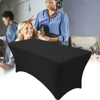 

NEW Rectangular Fitted Stretch Spandex Table Cover Wedding Elastic Lycra Long Bar Table Cloth For Hotel Event Party Decoration