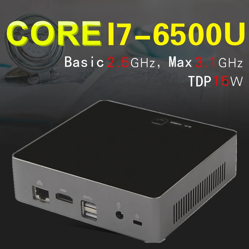 Intel Core I7 6500u 2 5 Ghz Intel Core i7 6500U Skylake PC HTPC Mini PC Desktop Nuc 2.5GHz Max 3