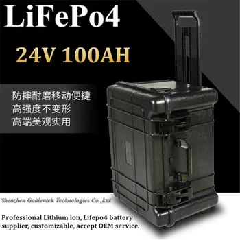 

Trolley Brand new lifepo4 24v battery 24V 100AH bateria for Electric automobile Truck Bus scrubber COMAC UPS EV +10A 24V Charger