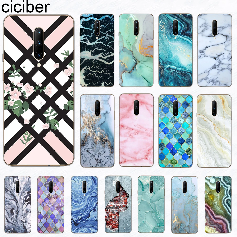 

ciciber Phone Case Coque for Oneplus 7 Pro 6T 5T 6 5 Case Soft TPU Colorful Texture Marble Cover for 1+7 Pro 1+6T 1+5T 1+5 1+6