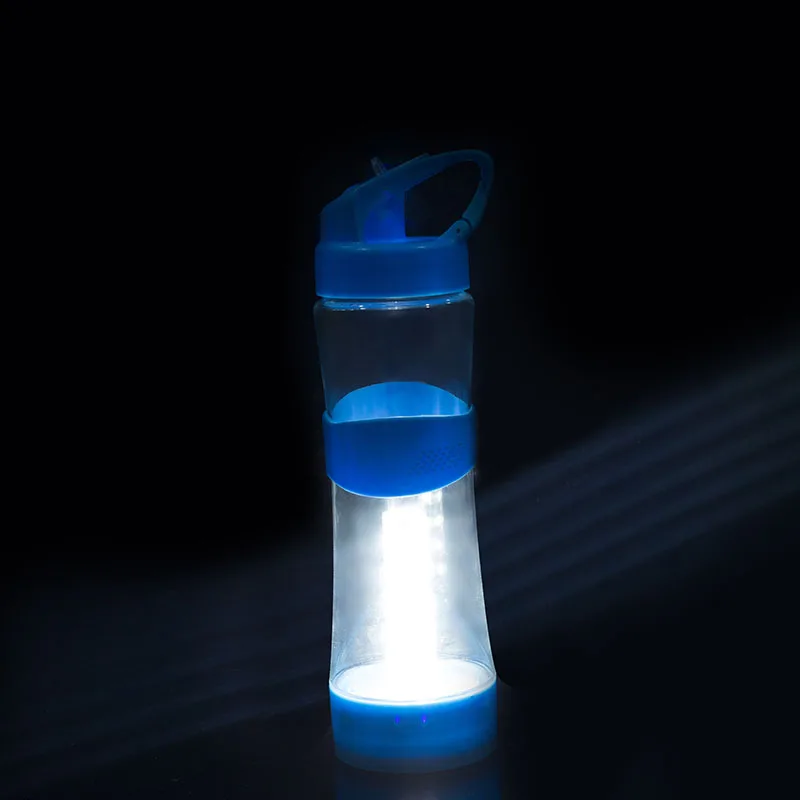 Outdoor Sport Camping Water Bottles Intelligent Portable Camping Light