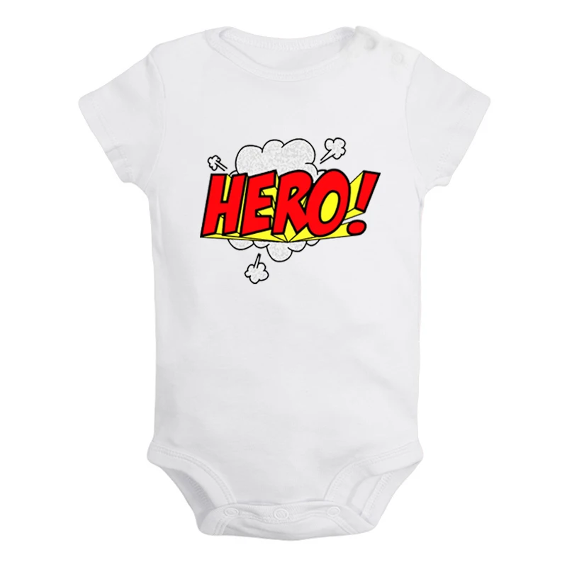Милый маленький лев Super hero слова Hero новорожденных для маленьких девочек Одежда