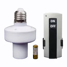 Профессиональный E27 Беспроводной дистанционного Управление фонаря осветительная лампочка лампа держатель Кепки розетка Переключатель 220 V прочный
