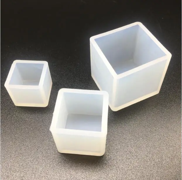 

20mm 25mm 35mm Cube Square charms Silicone Mold for jewelry pendant Resin Silicone Mould handmade tool DIY epoxy resin molds