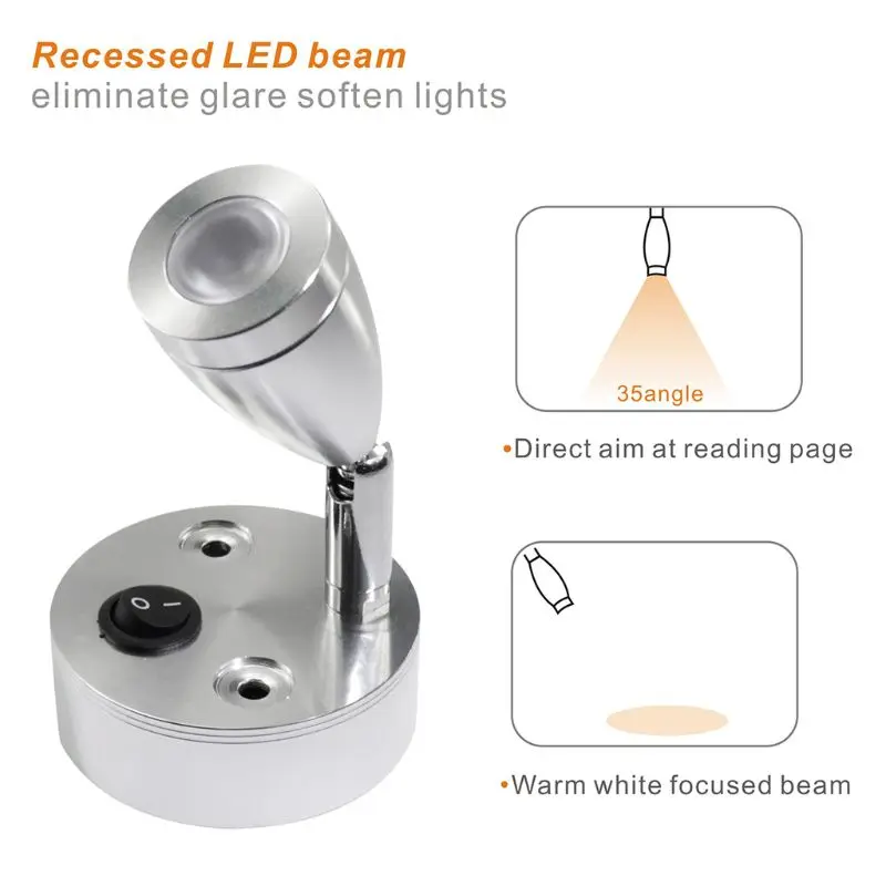 12V Warm LED Caravan Light Camper Interior Light Reading Switch Camper Van Caravan Boat Interior Light INY 12V Warm LED Caravan Light Camper Interior Light Reading Switch Camper Van Caravan Boat Interior Light INY