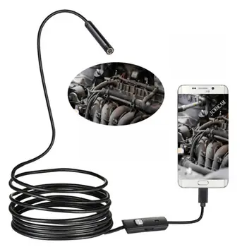 720P Endoscope 8mm 5.5mm Lens Type-C/USB Android Endoscope Camera Inspection Endoscope Led Light Waterproof Phone PC Borescope
