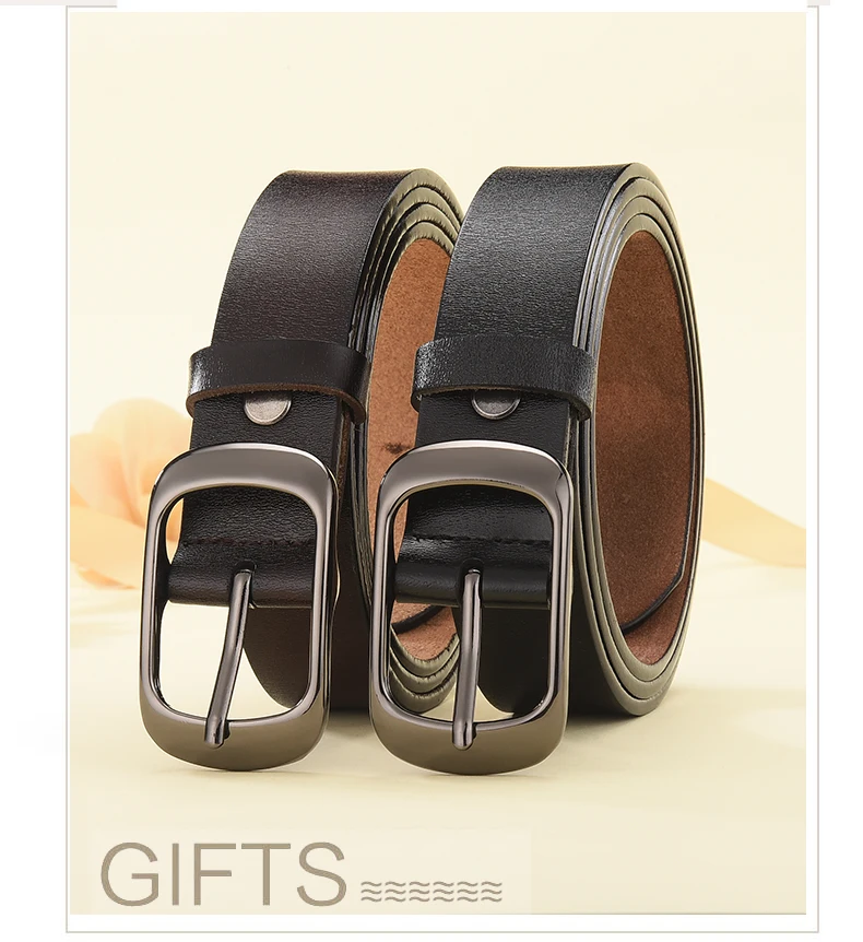 DINISITON New Women Genuine Leather Belt For Female Strap Casual All-match Ladies Adjustable Belts Designer High Quality Brand plus size belts