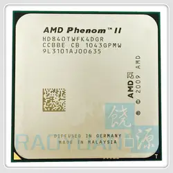 AMD Phenom II X4 840 T 2,9 ГГц четырехъядерный настольный процессор X4-840T HD840TWFK4DGR разъем AM3