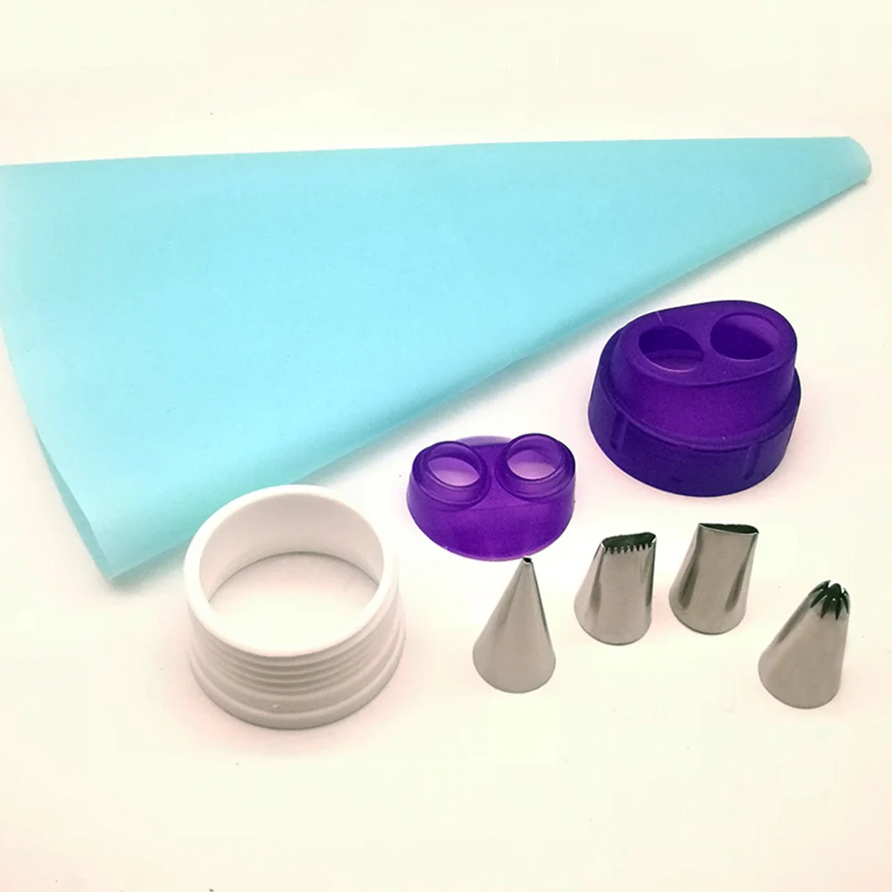 Buy New 6pcs/set Double Tip Coupler set 4xIcing Piping