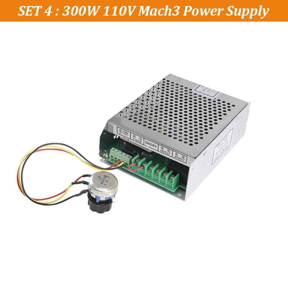 Daedalus 300W Spindle Motor Power Supply 22V 110V Mach3 Power Adjust Governor With Speed Controll for 300W Spindle CNC Tool - Цвет: 300W 110V Mach3