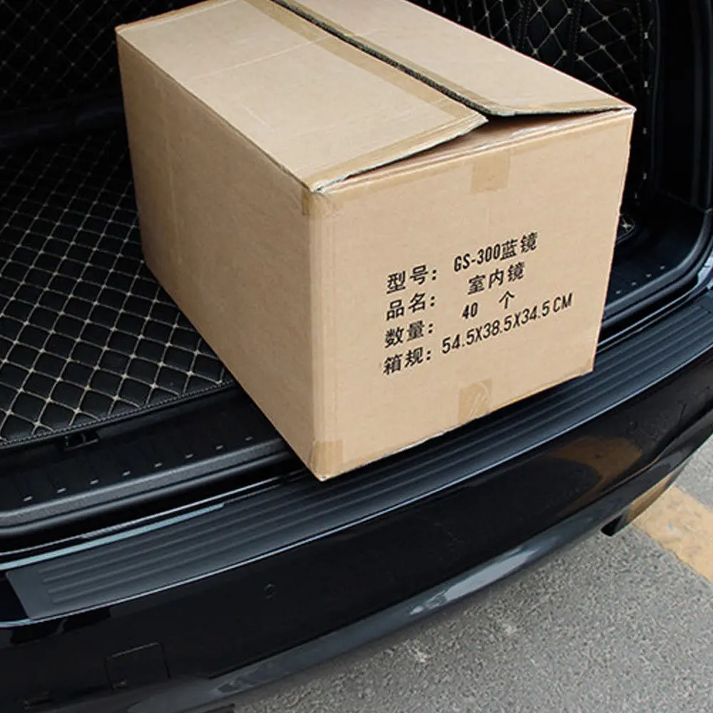Автомобильный Стайлинг багажник резиновый Задний защитный бампер, протектор Накладка для BMW audi toyota chevrolet hyundai honda kia ford