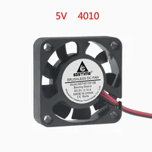 2 шт./лот 40*40*10 мм DC5V 12V 24V подшипник скольжения 4 см 4010 охлаждающий вентилятор безщеточный осевой вентилятор