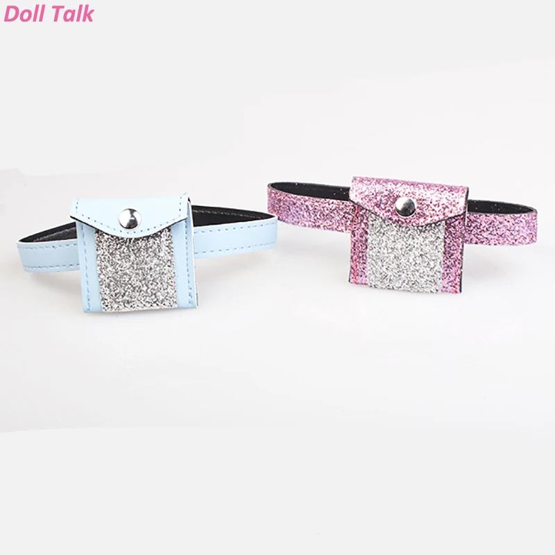 

Doll Talk Fashion Dolls Bag New Design Shining Waist Pack For 18 Inch 43cm Dolls DIy GIrl's Gift Clothes Accessories