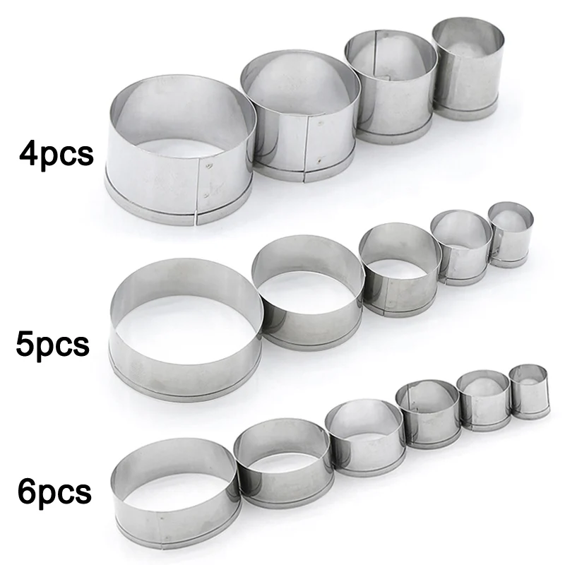 

Cake Cookie Mould Cutter Round Circle Shape Stainless Steel DIY Fondant Mold Tools PAK55