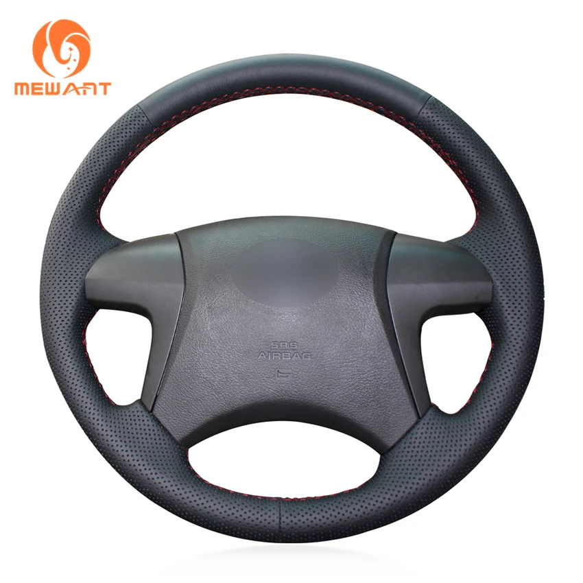 Чехол на руль MEWANT черный чехол из искусственной кожи для Toyota high Lander 2008 2009 2010 2011 2012
