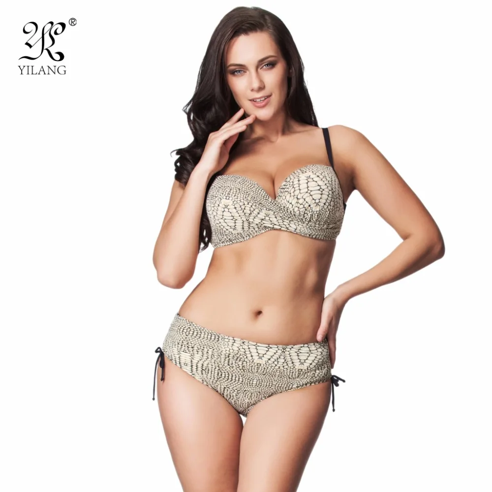 plus size snake print swimsuit