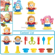 Экологический Пластилин креативный тесто стилист маленькие волосы стилист масса для лепки игровой набор Пластилин и набор инструментов игрушки для детей