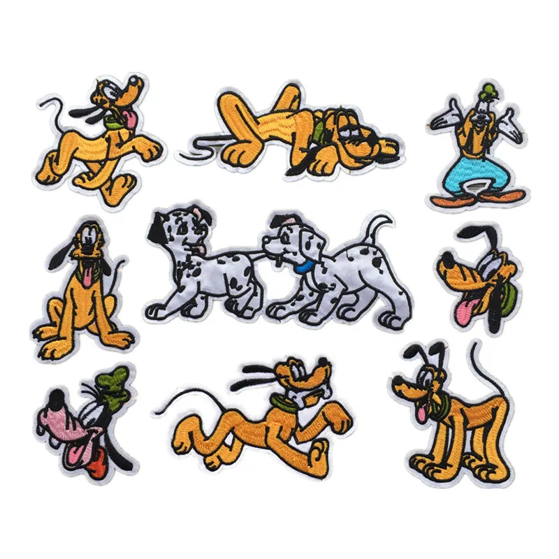 Cute dog combination computer embroidery cloth stickers clothing accessories hole repair patch D-020
