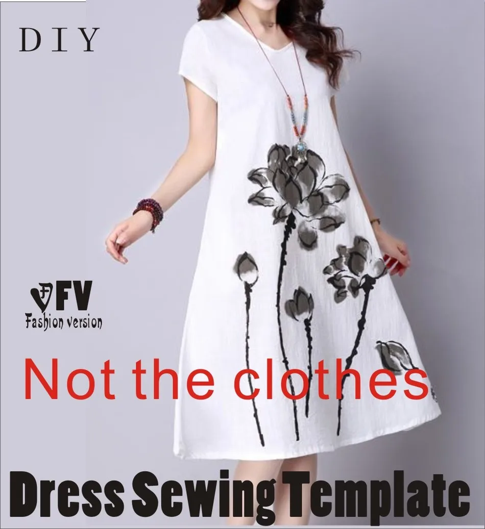 Одежда DIY платье платья шитье шаблон резки рисунок платье шитье шаблон BLQ-258