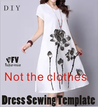 

Clothing DIY The dress Dresses Sewing Pattern cutting drawing Dress Sewing Template BLQ-258