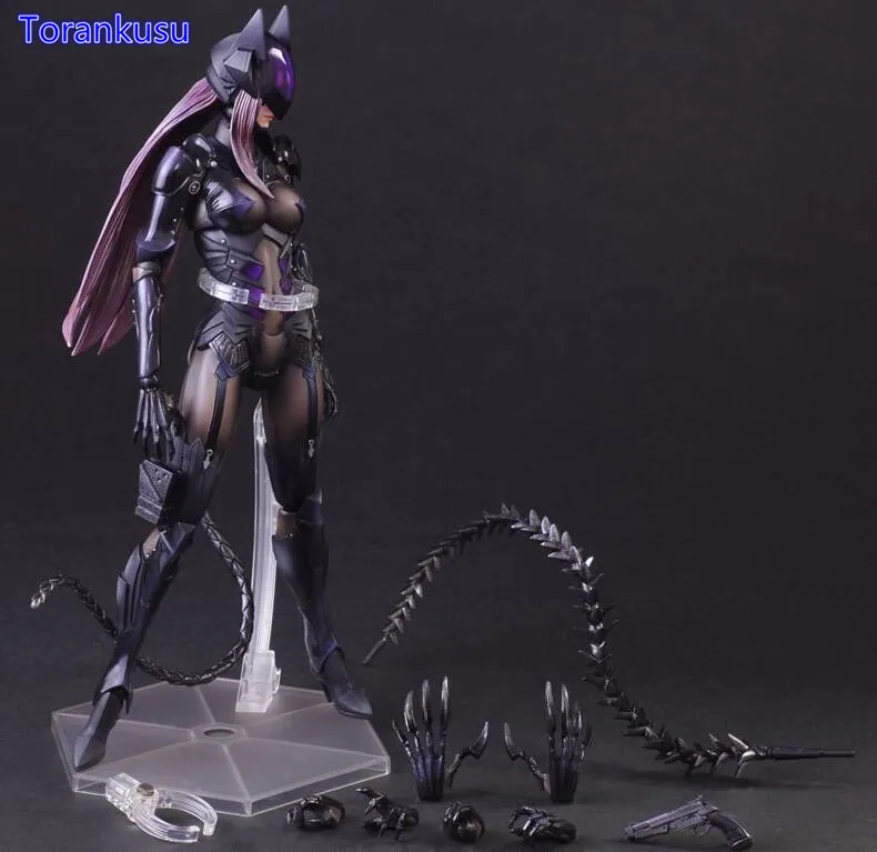 

Catwoman Action Figure Playarts Kai Catwoman Selina Kyle Model Anime Toys Movie Bat Man Play Arts Kai Catwoman 260mm PA24