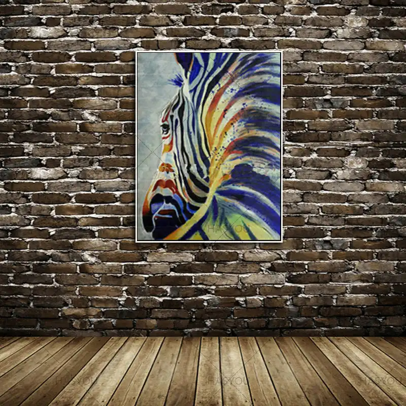 Mano De Animal Pintado Cuadros Modernos Pop Abstracto Lona De Arte