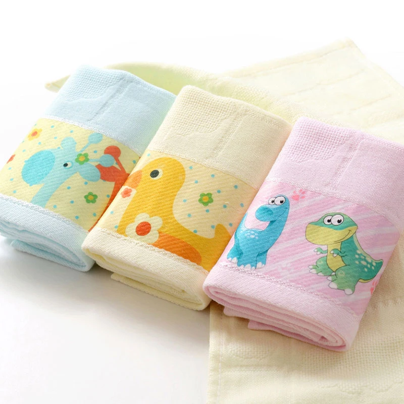 Baby Face Towel Sets Kids Cute Cartoon Towels Blue Toalla Microfibra Serviette Bath Set Small Towel For Hands Gift Loaded QQC062