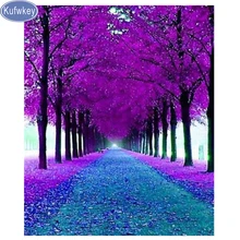 Алмазная живопись 5d, фиолетовые листья, алмазная вышивка, распродажа, квадратная дрель, полная вышивка, Новое поступление, фотографии на заказ, стразы, искусство