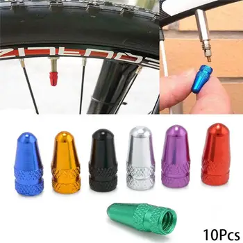 

10PCS Bike Presta Valve Cap Durable Bicycle Fixie MTB Presta Wheel Rim Tyre Stem Air Valve Caps Dust Cover Cycling Accessories